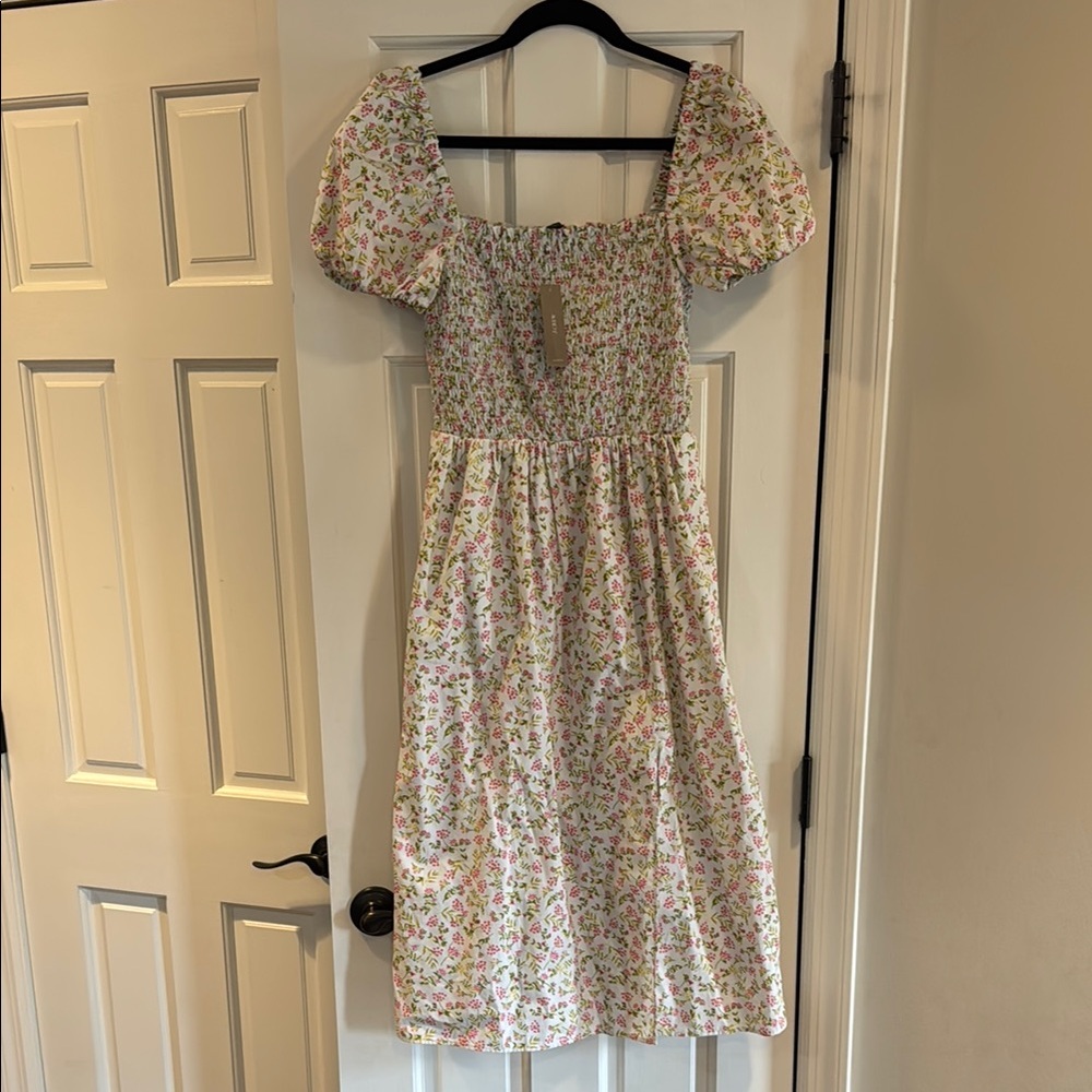 Floral Puff Sleeve Dress